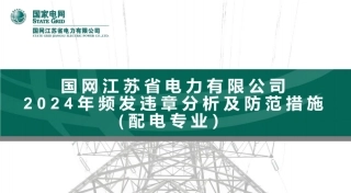 配电专业频发违章分析及防范措施