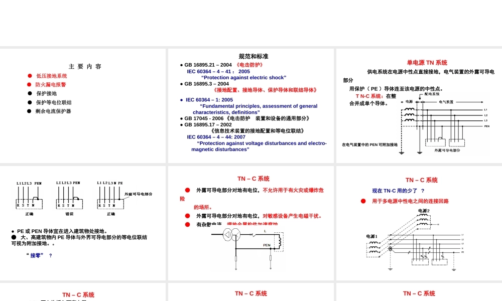 接地故障防护：TN-C-TN-S-TN-C-S、TT、IT 系统对比校验实操