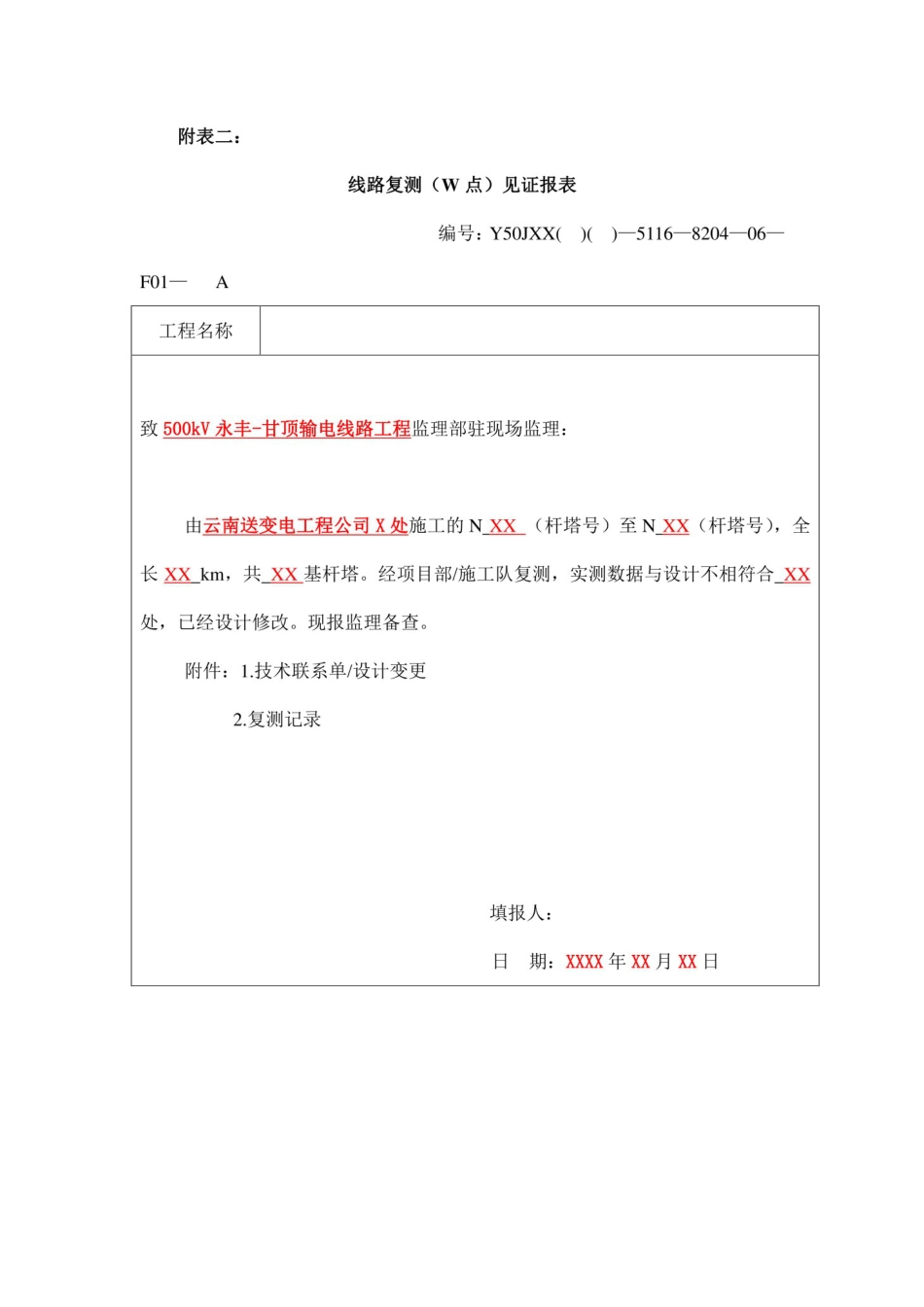 输电线路工程基础分部工程W、H、S点汇总表_第3页