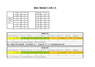 载流片载流能力计算公式