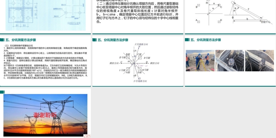 输电线路基础分坑测量技术讲解