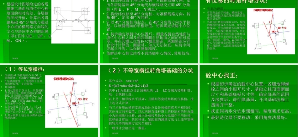 架空线路分坑测量