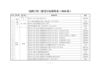 电网工程三维设计标准体系（2026版）
