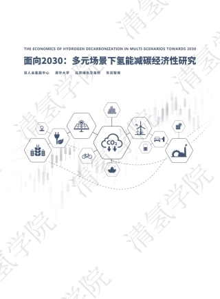 面向2030：多元场景下氢能减碳经济性研究-20230402-百人会氢能中心-72页