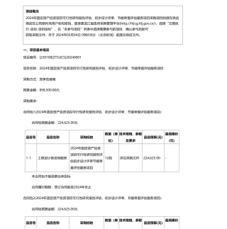【招标】碳系统89.85万-哈尔滨市平房区发展和改革局2024年固定资产投资项目可行性研究报告评估、初步设计评审、节能审查评估服务项目竞争性磋商公告.pdf