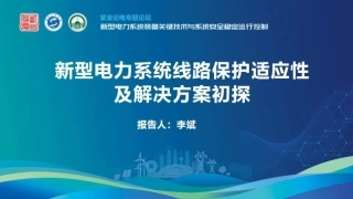 新型电力系统线路保护适应性及解决方案初探报告——天津大学 李斌