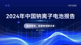 2024年中国钠离子电池报告