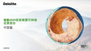 德勤2024首席高管可持续发展报告