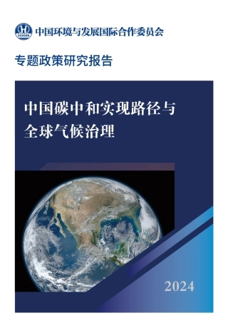 中国碳中和实现路径与全球气候治理