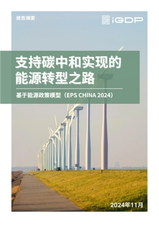 支持碳中和实现的能源转型之路——基于能源政策模型