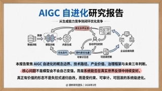 清新研究：AIGC自进化研究报告
