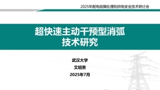 武汉大学PPT：超快速主动干预型消弧技术研究